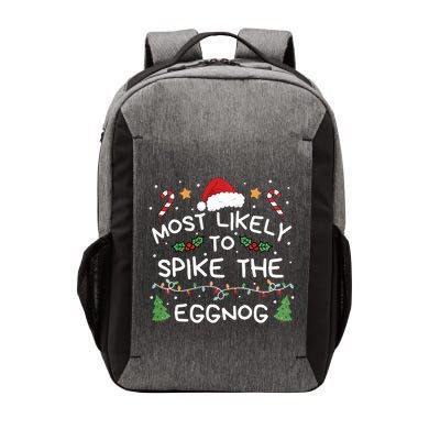 Most Likely To Spike The Eggnog Christmas Family Matching Vector Backpack