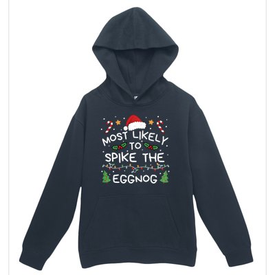 Most Likely To Spike The Eggnog Christmas Family Matching Urban Pullover Hoodie