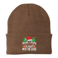 Most Likely To Party Christmas Matching Knit Cap Winter Beanie