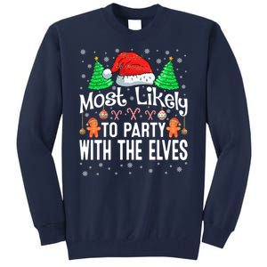 Most Likely To Party Christmas Matching Tall Sweatshirt