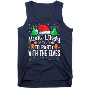 Most Likely To Party Christmas Matching Tank Top