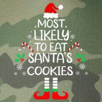Most Likely To Eat Santas Cookies Christmas Family Matching  Legacy Tie Dye Trucker Hat