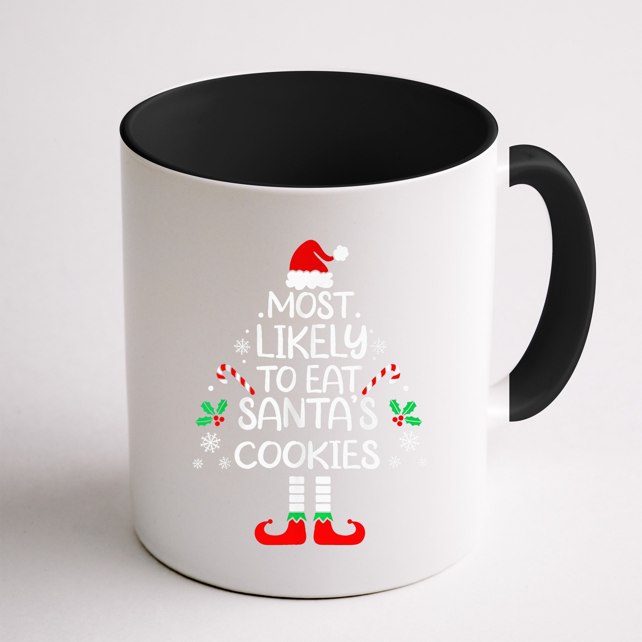 Most Likely To Eat Santas Cookies Christmas Family Matching  Mug