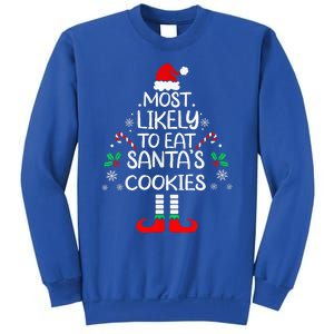 Most Likely To Eat Santas Cookies Christmas Family Matching  Sweatshirt