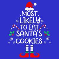 Most Likely To Eat Santas Cookies Christmas Family Matching  Mesh Reversible Basketball Jersey Tank