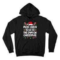 Most Likely To Go To The Gym On Christmas Family Pajamas Tall Hoodie