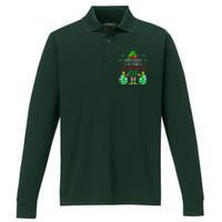 Most Likely To Start The Shenanigans Elf Christmas Family Performance Long Sleeve Polo