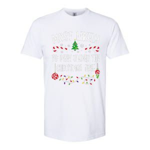 Most Likely To Peek Under The Christmas Tree Funny Christmas Family Matching C Softstyle CVC T-Shirt