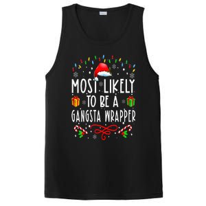 Most Likely To Be A Gangsta Wrapper Funny Christmas Vacation PosiCharge Competitor Tank