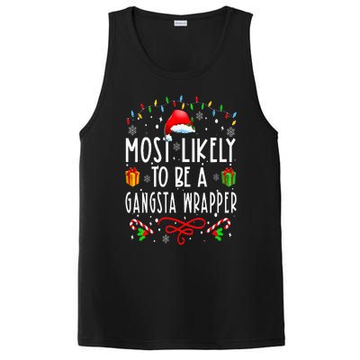 Most Likely To Be A Gangsta Wrapper Funny Christmas Vacation PosiCharge Competitor Tank