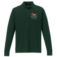 Most Likely To Start All The Shenanigans Christmas Family  Performance Long Sleeve Polo