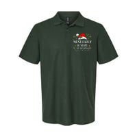 Most Likely To Start All The Shenanigans Christmas Family  Softstyle Adult Sport Polo