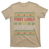 Most Likely To Overshop Shopping Squad Family Christmas T-Shirt