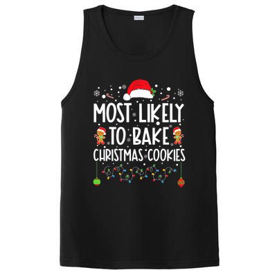 Most Likely To Bake Christmas Cookies Funny Baker Christmas PosiCharge Competitor Tank