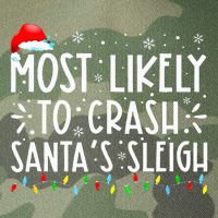 Most Likely To Crash SantaS Sleigh Legacy Tie Dye Trucker Hat