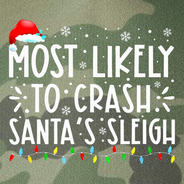 Most Likely To Crash SantaS Sleigh Legacy Tie Dye Trucker Hat