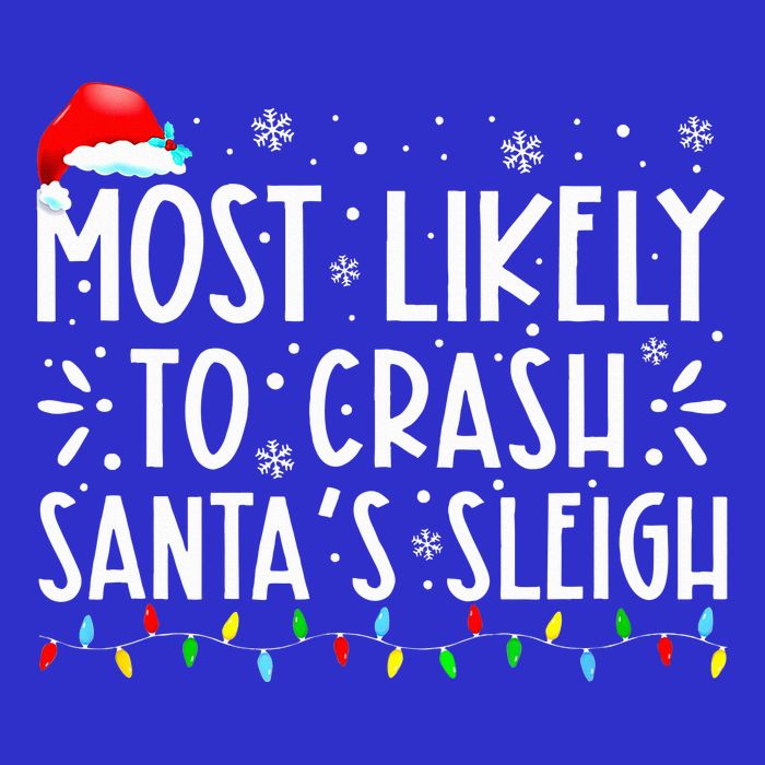 Most Likely To Crash SantaS Sleigh Zip Tote Bag
