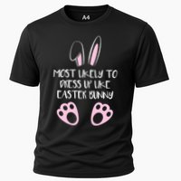 Most Likely To Dress Up Like Easter Bunny Easter Sunday Cooling Performance Crew T-Shirt