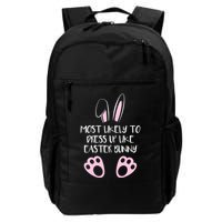 Most Likely To Dress Up Like Easter Bunny Easter Sunday Backpack