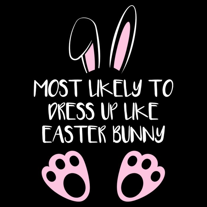 Most Likely To Dress Up Like Easter Bunny Easter Sunday Backpack