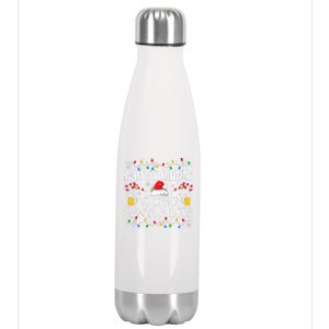 Most Likely To Offer Santa A Beer Funny Drinking Christmas Stainless Steel Insulated Water Bottle