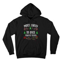 Most Likely To Race SantaS Sleigh Funny Christmas Family Matching Cute Christ Hoodie