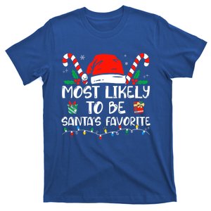 Most Likely To Be Santa's Favorite Funny Family Christmas T-Shirt