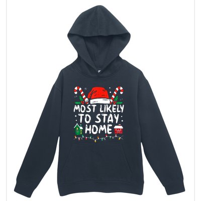 Most Likely To Stay Home Christmas Family Matching Urban Pullover Hoodie