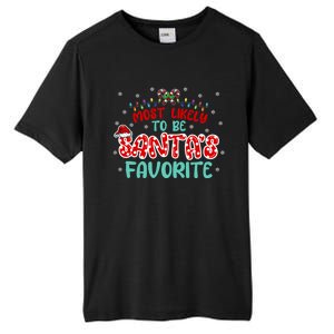 Most Likely To Be Santas Favorite Cute Gift Tall Fusion ChromaSoft Performance T-Shirt