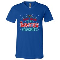 Most Likely To Be Santas Favorite Cute Gift V-Neck T-Shirt