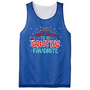 Most Likely To Be Santas Favorite Cute Gift Mesh Reversible Basketball Jersey Tank