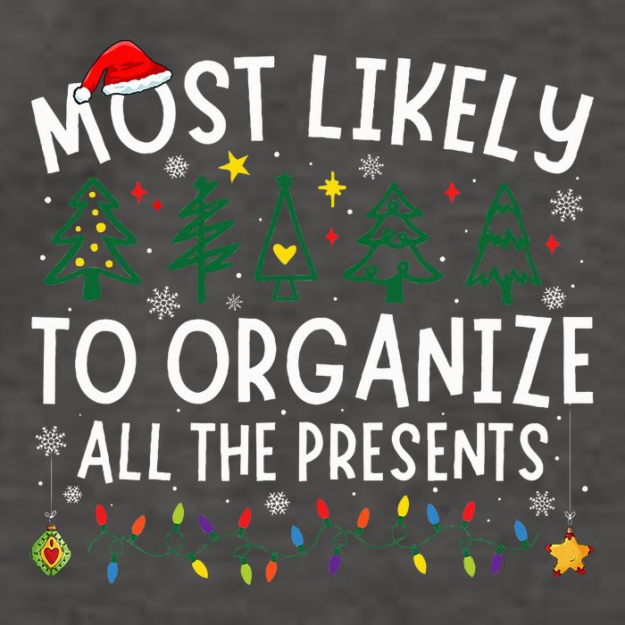 Most Likely To Organize All The Presents Matching Christmas Vector Backpack