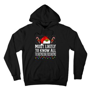 Most Likely To Know All The Christmas Song Lyrics Christmas Hoodie