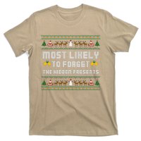 Most Likely To Forget The Hidden Presents Christmas Family T-Shirt