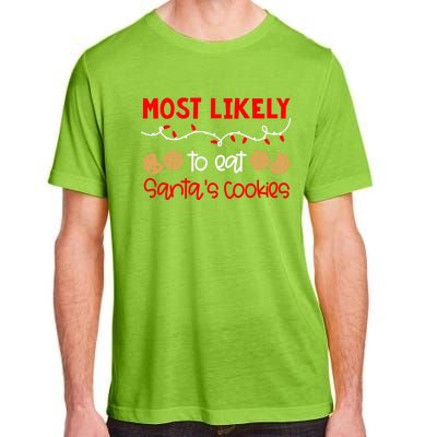 Most Likely To Gift Funny Matching Family Christmas Pjs Meaningful Gift Adult ChromaSoft Performance T-Shirt