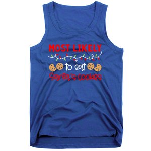 Most Likely To Gift Funny Matching Family Christmas Pjs Meaningful Gift Tank Top