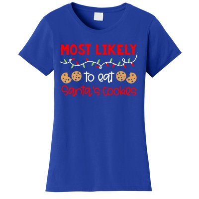 Most Likely To Gift Funny Matching Family Christmas Pjs Meaningful Gift Women's T-Shirt