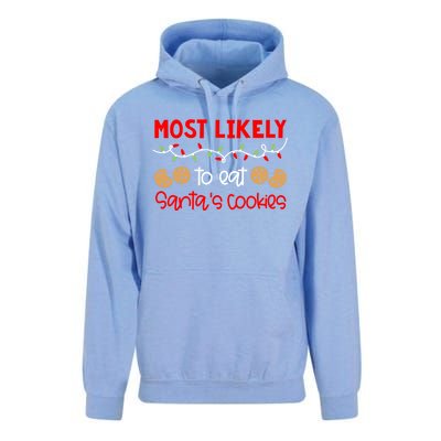 Most Likely To Gift Funny Matching Family Christmas Pjs Meaningful Gift Unisex Surf Hoodie