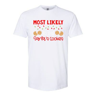 Most Likely To Gift Funny Matching Family Christmas Pjs Meaningful Gift Softstyle® CVC T-Shirt