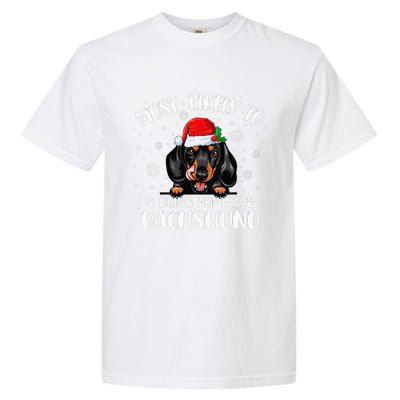 Most Likely To Bring Home A Dachshund Funny Xmas Dog Lover Garment-Dyed Heavyweight T-Shirt