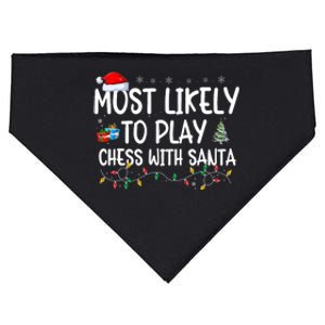 Most Likely To Play Chess With Santa Christmas Matching Xmas USA-Made Doggie Bandana