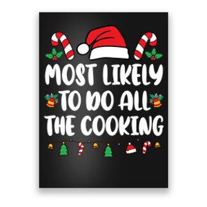 Most Likely To Do All The Cooking Christmas Xmas Pijamas Poster