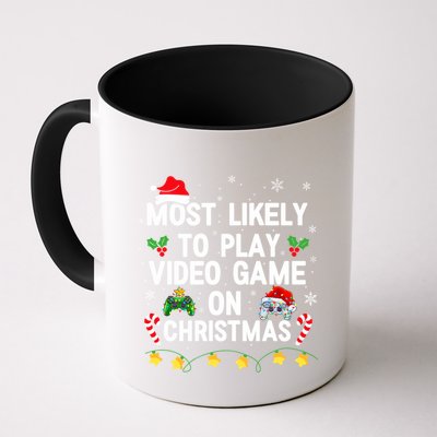 Most Likely To Play Video Games On Gaming Christmas Gift Mug