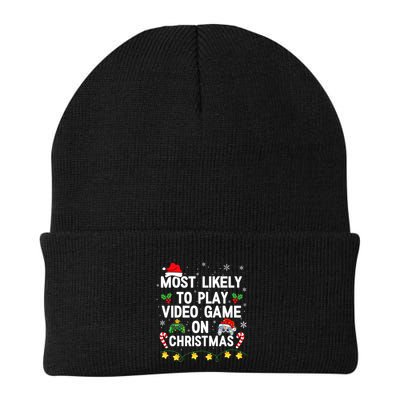 Most Likely To Play Video Games On Gaming Christmas Gift Beanie