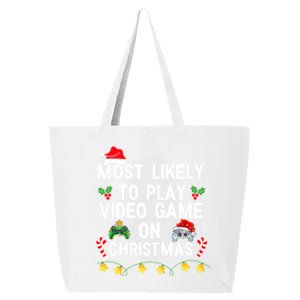 Most Likely To Play Video Games On Gaming Christmas Gift 25L Jumbo Tote