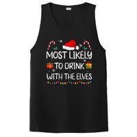 Most Likely To Drink With The Elves Elf Family Christmas PosiCharge Competitor Tank