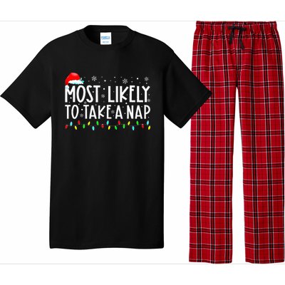 Most Likely To Take A Nap Christmas Vacation Pajama Set