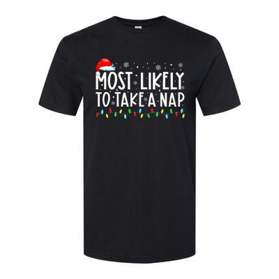 Most Likely To Take A Nap Christmas Vacation Softstyle CVC T-Shirt