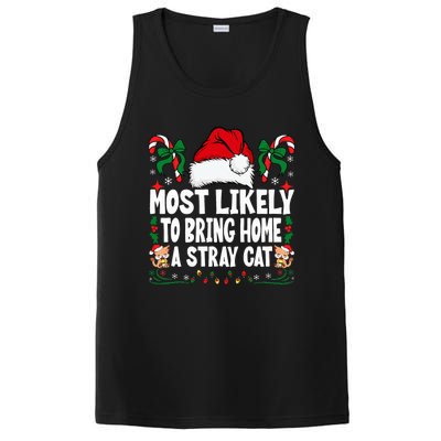 Most Likely To Bring Home A Stray Cat Matching Christmas PosiCharge Competitor Tank