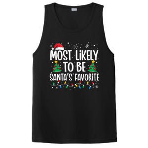 Most Likely To Be SantaS Favorite Family Christmas Matching PosiCharge Competitor Tank